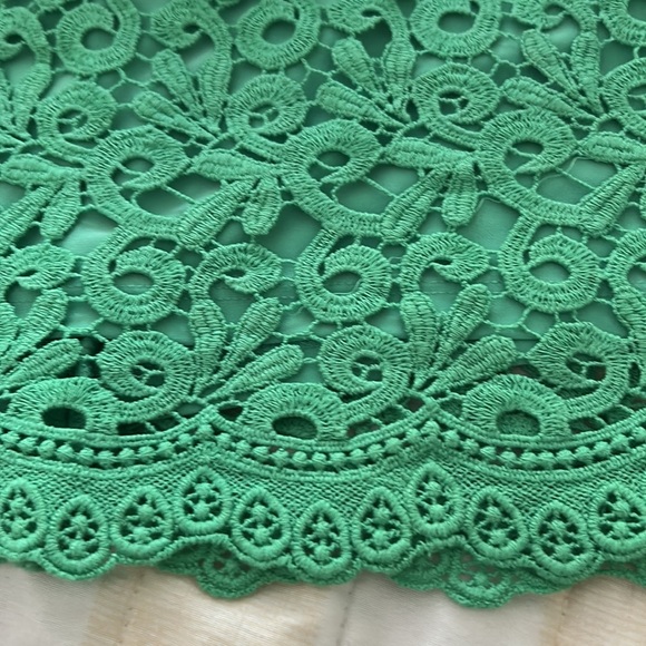 Lauren Ralph Lauren green lace dress. 10P - Picture 5 of 8